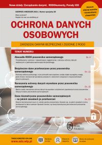 Ochrona danych osobowych nr specjalny 28 5DN0028